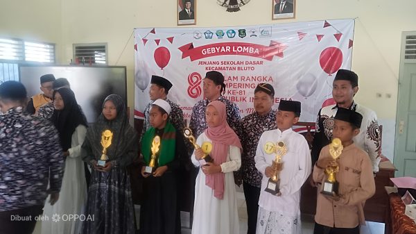 Gebyar HUT ke-81 RI Kecamatan Bluto Dimulai, SDN Pakandangan Sangrah Langsung Torehkan Prestasi Perdana