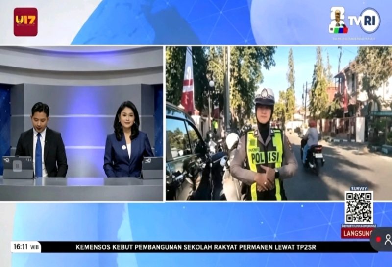 Satlantas Polresta Sumenep Gandeng TVRI, Hadirkan Informasi Lalu Lintas Aktual untuk Masyarakat