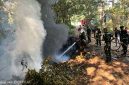 Api Muncul di Batuan Sumenep, 8 Prajurit dan Warga Bersatu Jinakkan Kebakaran Lahan