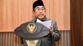 Wakil Bupati Sumenep KH. Imam Hasyim, SH, MH di Acara penandatanganan Nota Kesepakatan Perubahan KUA-PPAS dalam rapat paripurna DPRD Sumenep, Senin (10/8/2026).