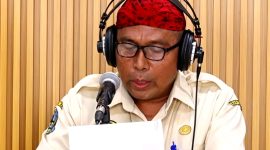 Hasil Tangkapan Layar Saat Kepala UPT PPD Sumenep Samtiono SH MH di acara Dialog Interaktif Bersama RRI Sumenep, Selasa (11/08/2026)