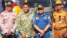 Dandim Sumenep Letkol Inf Citra Persada Didampingi Camat Raas Achmad Fikri, Kapolsek Raas dan Kepala Kesyahbandaran Raas