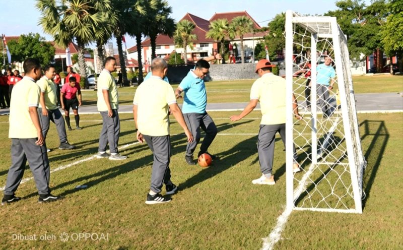 Ritme Laga Sengit Warnai Mini Soccer HUT RI, Forkopimda Sumenep Menang 3-2