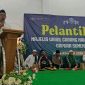 Ketua PCNU Sumenep KH Widadi Rahim Saat Memberikan Sambutan di Acara Pelantikan MWC NU Gapura, Kamis (13/08/2026)