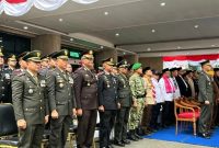 Danyonif TP 931/KJ Hadiri Upacara HUT ke-81 RI di Balai Kota Jakarta Utara