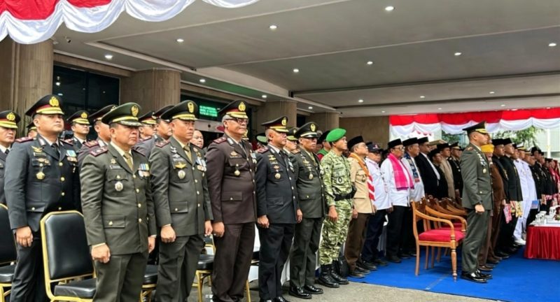 Danyonif TP 931/KJ Hadiri Upacara HUT ke-81 RI di Balai Kota Jakarta Utara