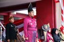 Bupati Sumenep Dr H Achmad Fauzi Wongsojudo SH MH Saat Pimpin Apel Upacara Peringatan HUT RI ke 81 di Kantor Pemkab Sumenep, Senin (17/08/2026)