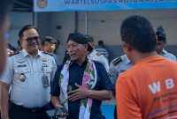 Ditjenpas Jawa Timur Kusnadi Didampingi Karutan Sumenep Aditya Wahyu Rahmadani Saat Mengunjungi Rutan Sumenep, Selasa (15/06/2026)