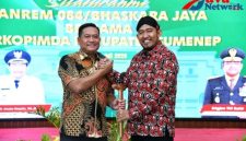 Bupati Sumenep Dr H Achmad Fauzi Wongsojudo, SH, MH Bersama Danrem 84 Bhaskara Jaya Brigjen Kohir di Pendopo Agung Keraton Sumenep, Rabu (01/06/2026)