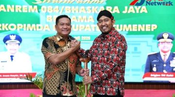 Bupati Sumenep Dr H Achmad Fauzi Wongsojudo, SH, MH Bersama Danrem 84 Bhaskara Jaya Brigjen Kohir di Pendopo Agung Keraton Sumenep, Rabu (01/06/2026)
