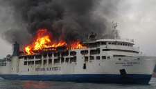Ilustrasi KML KMP Mutiara Santosa 2 Terbakar di Perairan Utara Sumenep,